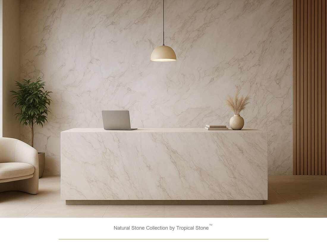Natural stone wall application from the Tropical Stone collection